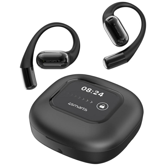 Picture of Słuchawki Bluetooth OWS tłumacz AI z wyświetlaczem SkyBuds Czarne 