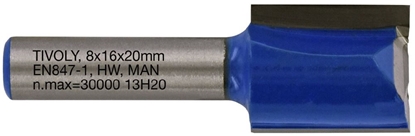 Изображение Straight slot cutter, 16x8 mm, 8mm shank