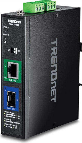 Picture of Trendnet TI-BF711SFP Industrial Medienkonverter 10G SFP+ auf 10G  PoE++