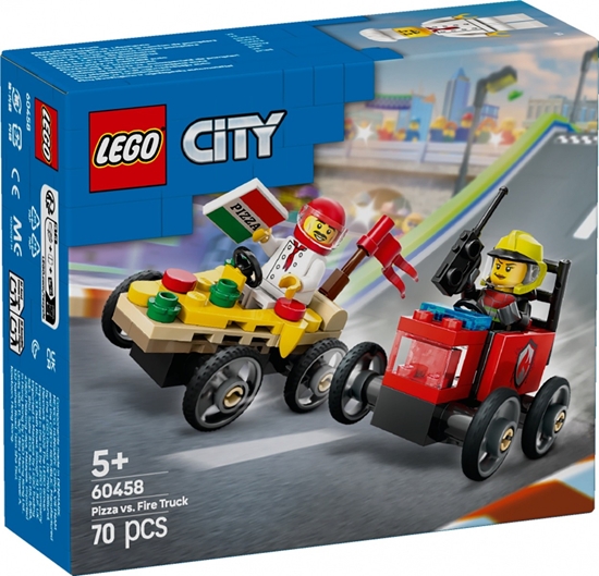 Picture of LEGO City 60458 Pizza Delivery and Fire Truck Building Set