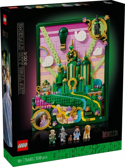 Picture of LEGO Wicked 75685 Emerald City Wall Art