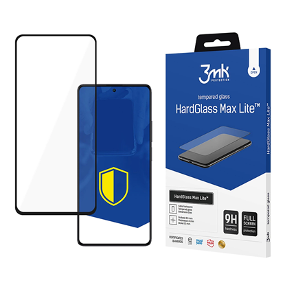 Picture of Tempered glass 3mk HardGlass Max Lite Black for Xi