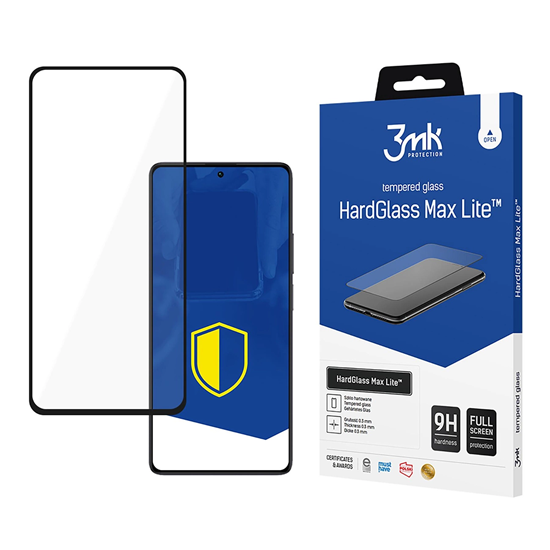 Picture of Tempered glass 3mk HardGlass Max Lite Black for Xi