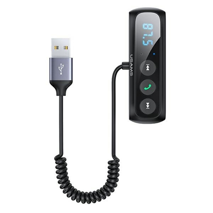 Attēls no USAMS Adapter audio Bluetooth 5.0 Transmiter FM