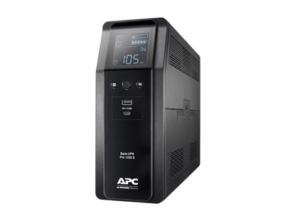 Attēls no APC Back UPS Pro BR 1200VA, Sinewave,8 Outlets, AVR, LCD interface | Schneider Electric
