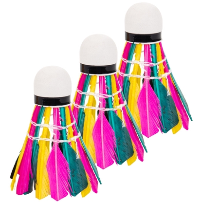 Picture of Enero spalvu badmintona volāni 3 gab. krāsaini