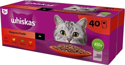 Picture of WHISKAS Classic Meals Mix - wet cat food - 40x85g