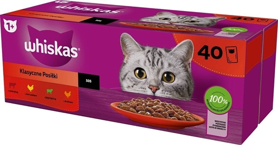 Picture of WHISKAS Classic Meals Mix - wet cat food - 40x85g