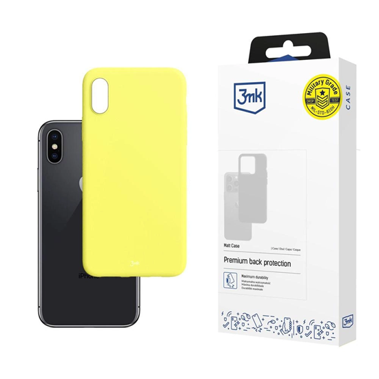 Picture of 3mk Matt Case for iPhone X | XS - yellow