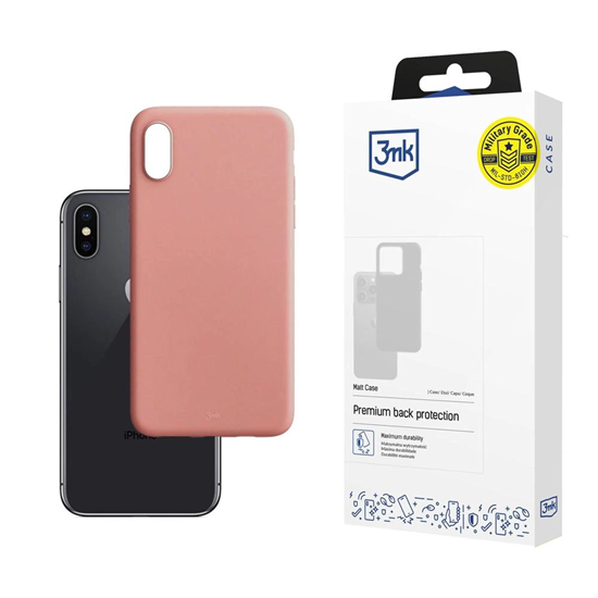 Picture of 3mk Matt Case for iPhone X | XS - pink