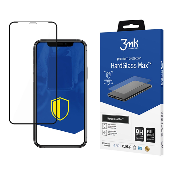 Picture of 9H 3mk HardGlass Maxâ¢ glass for iPhone X