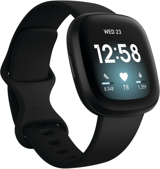 Picture of Fitbit Versa 3, Black Aluminum Black