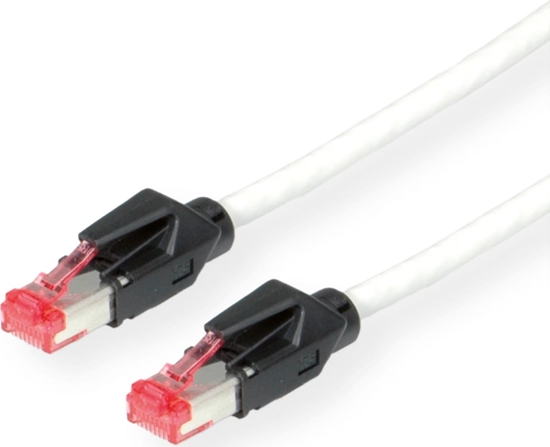 Picture of Kerpen Datacom KERPEN Patchkabel Kat.6 (Class E) S/F, MegaLine F6-90, HiRose TM21, LSOH, grau, 0,5 m