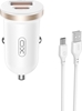 Picture of adowarka XO Xo adowarka Samochodowa Cc56 Pd 30W Qc 1X Usb 1X Usb-C Biaa + Kabel Usb - Usb-C