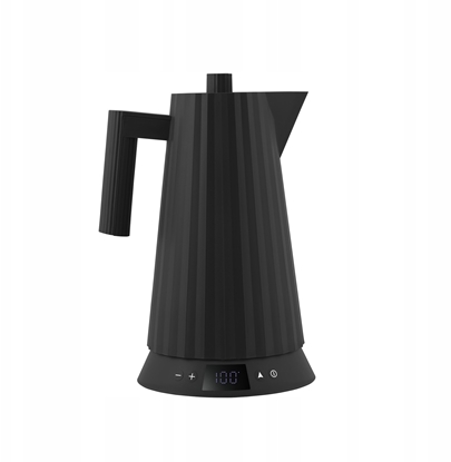Attēls no Alessi Plisse Water Kettle black with Temperaturregelung