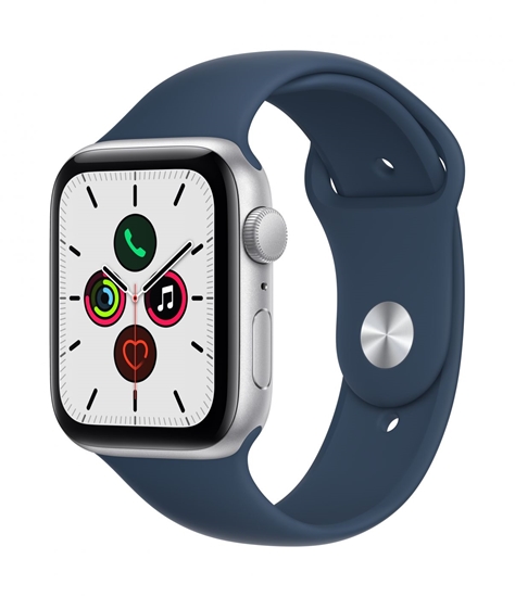 Изображение Apple Watch SE GPS 44mm Silver Aluminium Case with Sport Band Abyss Blue