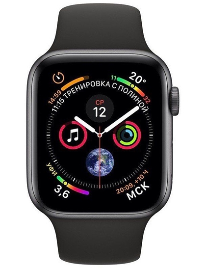 Изображение Apple Watch Series 4 40mm Aluminium Sport Band Aluminium Black