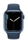 Изображение Apple Watch Series 7 GPS, 41mm Blue Aluminium Case with Sport Band - Regular Abyss Blue