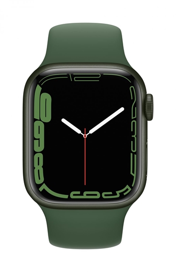 Picture of Apple Watch Series 7 GPS, 41mm Green Aluminium Case with Sport Band - Regular Clover
