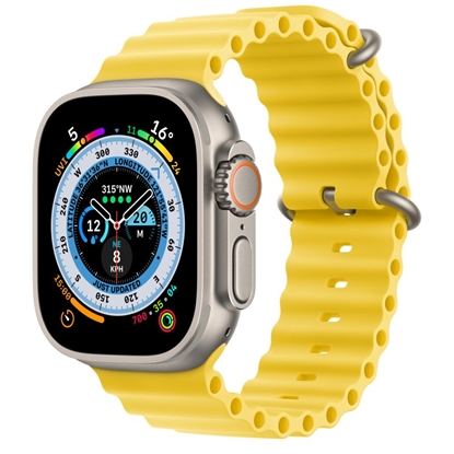 Изображение Apple Watch Ultra GPS + Cellular, 49mm Titanium Case with Yellow Ocean Band