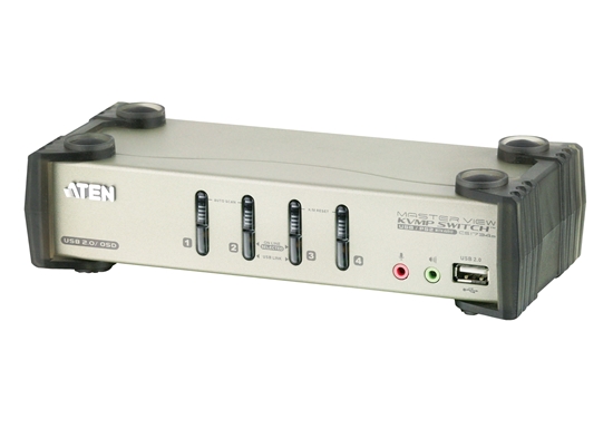 Picture of Aten | 4-Port PS/2-USB VGA/Audio KVMP Switch with OSD | CS1734B
