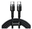 Picture of Baseus Cafule nylon cable USB Type C Power Delivery 2.0 100W 20V 5A 2m gray (CATKLF-ALG1) Black