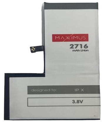Изображение Bateria MAXXIMUS IPHONE X 2716 mAh 616-00346