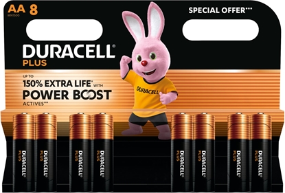 Picture of Batteri Duracell Plus Power AA alkaline 8stk/pak