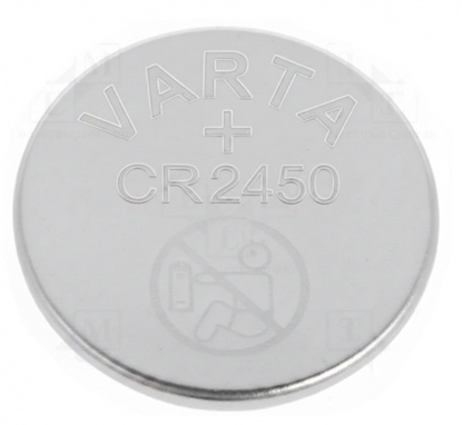 Изображение Battery: lithium | 3V | CR2450,coin | Ø24x5mm | 590mAh