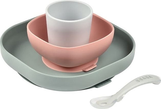 Picture of Beaba Beaba Komplet naczy z silikonu z przyssawk eucalyptus