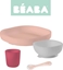 Attēls no Beaba Komplet naczy z silikonu z przyssawk pink