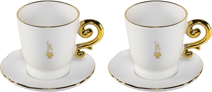 Picture of Bialetti Set 2 Cappuccino Cups incl. saucers Pure Gold