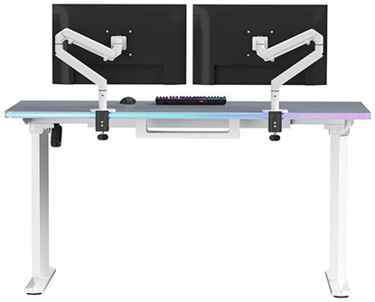 Attēls no Biurko Ultradesk Biurko dla gracza QUEST, 140x70cm, 72-120cm, biao-szary
