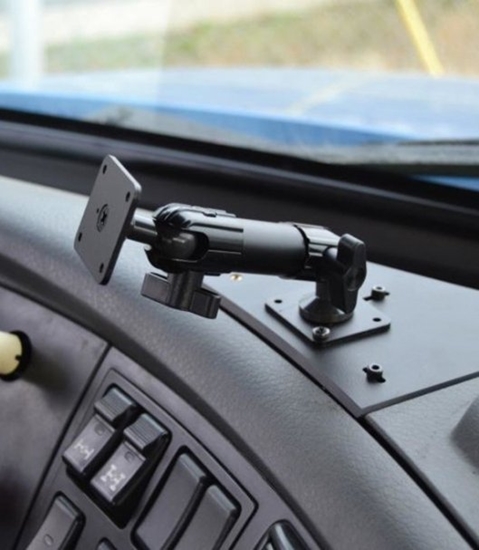 Picture of Brodit Aluminiowe podwójne rami montaowe 251 mm o duej wytrzymaoci z regulacj 360° oraz kwadratow podstaw-202020