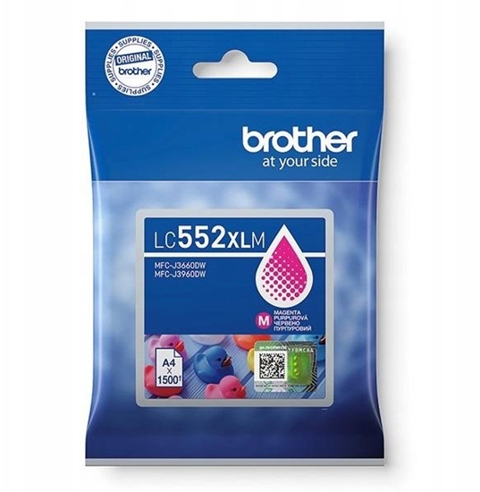Picture of Brother LC552XLM nabój z tuszem 1 szt. Oryginalny Purpurowy