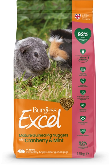 Picture of Burgess Excel Mature Guinea Pig Cranberry With Mint 1,5kg