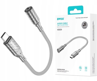 Picture of BWOO BZ65 adapter USB-C - jack 3.5mm szary
