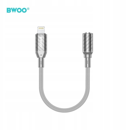 Изображение BWOO BZ66 adapter Lightning - jack 3.5mm szary