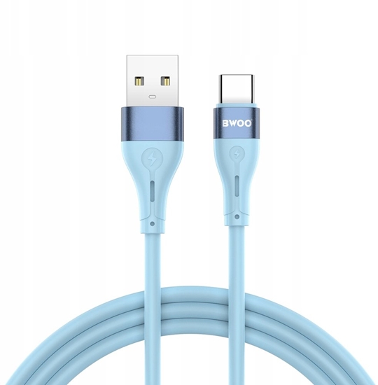 Picture of BWOO kabel USB - USB-C 1m 3A Minimalist Silicone biay X280C