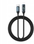 Attēls no BWOO kabel USB-C - USB-C 1m 60W z wywietlaczem led, pleciony czarny