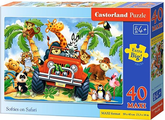 Picture of Castorland CASTOR Softies na safari 40 EL - 040131