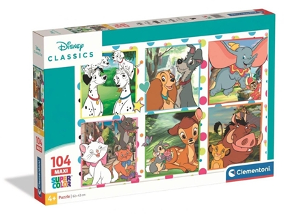 Picture of CLE puzzle 104 maxi SuperKolor Disney Class.25016