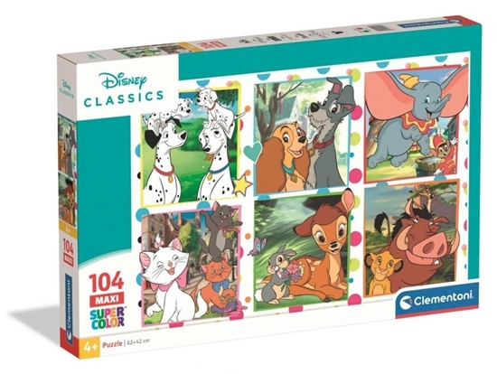 Picture of CLE puzzle 104 maxi SuperKolor Disney Class.25016
