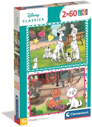 Изображение CLE puzzle 2x60 SuperKolor Disney Classics 24836