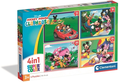 Picture of CLE puzzle 4w1 SuperKolor MickeyMouse Clubho.21755