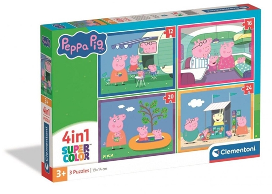 Picture of CLE puzzle 4w1 SuperKolor Peppa Pig 21751
