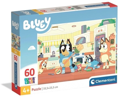 Picture of CLE puzzle 60 SuperKolor Blue 26311