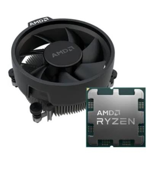 Picture of CPU|AMD|Desktop|Ryzen 5|7600|Raphael AM5|3800 MHz|Cores 6|32MB|Socket SAM5|65 Watts|GPU Radeon|MultiPack|100-100001015MPK