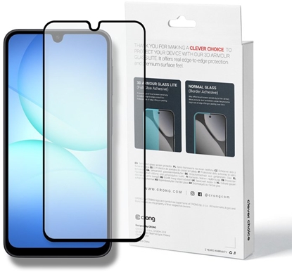 Attēls no Crong 3D Armour Glass Lite - Hartowane szko Full Glue do Samsung Galaxy A16 / A17 / A26