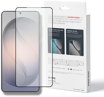 Attēls no Crong 3D Armour Glass Lite - Hartowane szko Full Glue do Samsung Galaxy S26
